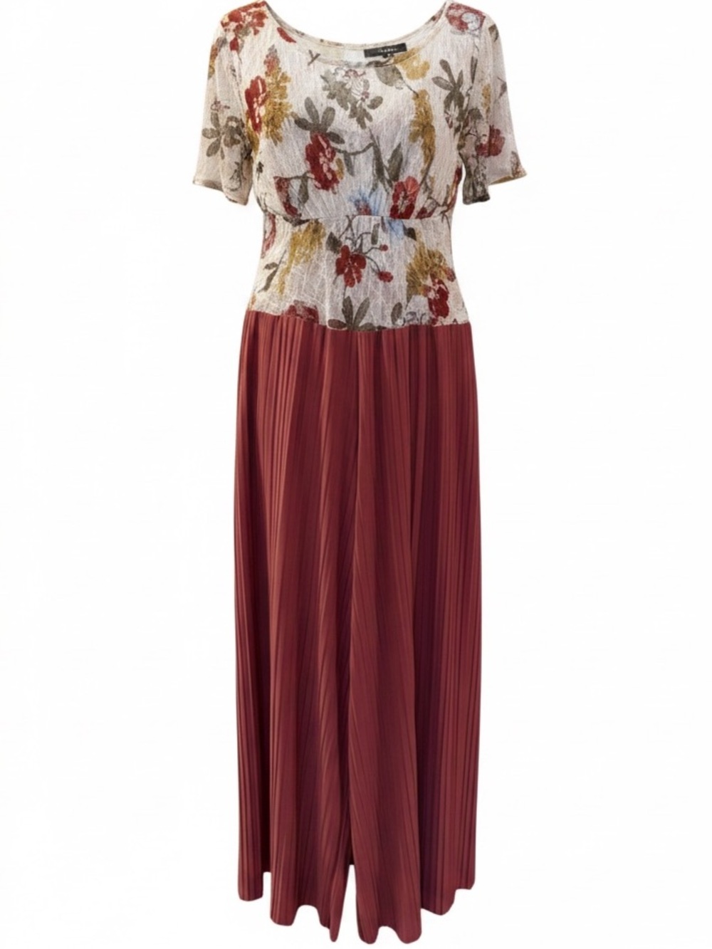 Custom Handmade Floral Off-Shoulder Wide Leg Jumper